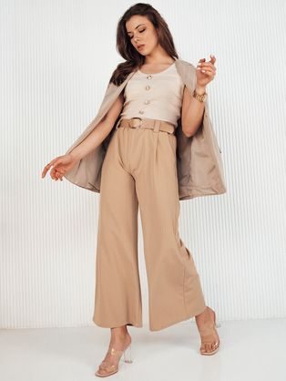 Női viaszos hatású barna leggings Edit