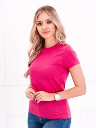 Egyszerű rózsaszín női póló SLR001