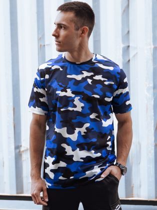 Sötét kék terepmintás póló
