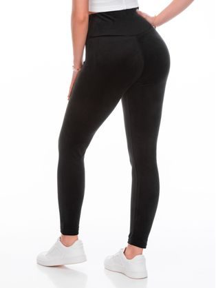 Női lila sima leggings PLR243