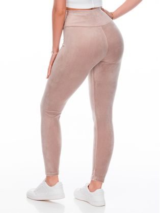 Női ecru színű sima leggings PLR243