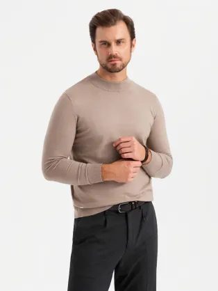 Trendy beige turtleneck V3 SWTN-0125