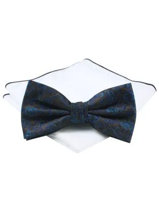Kék-barna férfi csokornyakkendő Chattier
