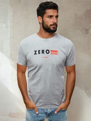 Szürke férfi póló ZERO-val