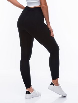 Kényelmes fekete női leggings PLR112