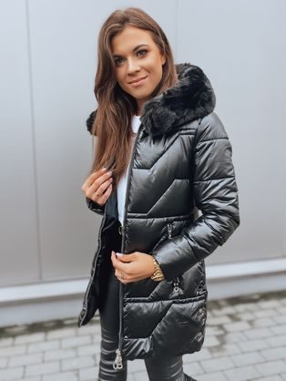 Divatos fekete női kabát Krista