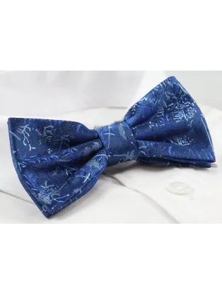 Fényes fehér csokornyakkendő Alties