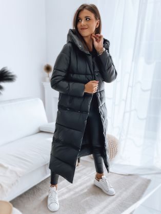 Gyönyörű fekete női kabát Inka Premium