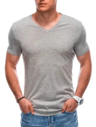 Pamut szürke bélelt póló nyárra Em-tsbs-01