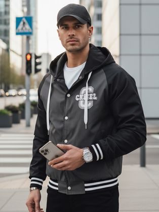 Egyedi megfordítható férfi bomber dzseki