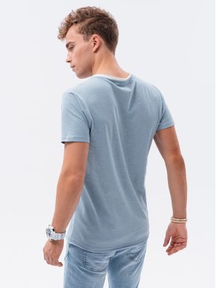 Kényelmes halvány kék póló S1385