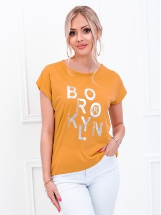 Narancssárga női póló eredeti lenyomattal SLR020