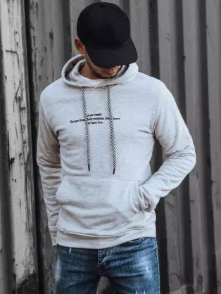 Szürke kapucnis pulóver Fun Time