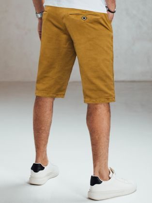 Férfi gránátvörös színű rövidnadrág cipzáras zsebekkel