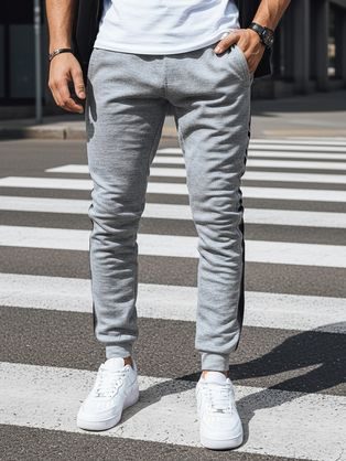 Kényelmes szürke melegítő nadrág