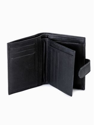 Fekete trendi pénztárca  A616