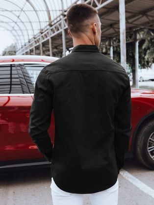 Fekete-fehér kockás flanel ing mellzsebekkel