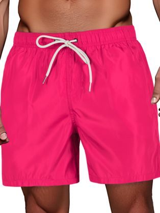 Fekete férfi fürdőruha cipzáras zsebekkel