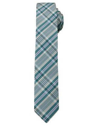 Zöld káró mintás nyakkendő