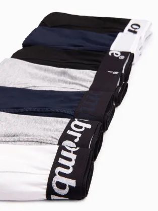 Stílusos fekete boxeralsó mix V1 UNBO-0105 (3 ks)