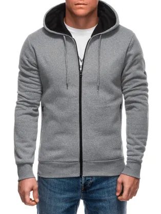 Trendi szürke kapucnis B1688