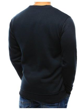 Egyszínű sötétkék pulóver