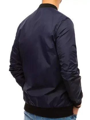 Modern sötét kék átmeneti dzseki
