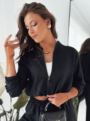 Fekete női bomber dzseki Maddie