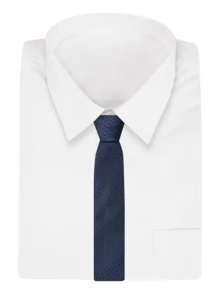 Fekete nyakkendő enyhe mintával Alties