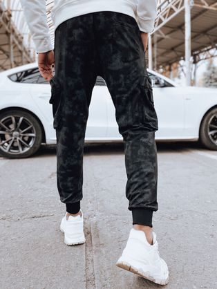Trendi oliva zöld jogger nadrág P886