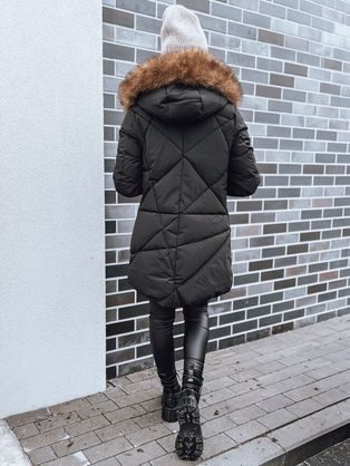 Divatos fekete női kabát Starry