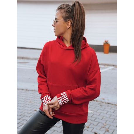 Stílusos málnaszínű női melegítő pulóver Showing