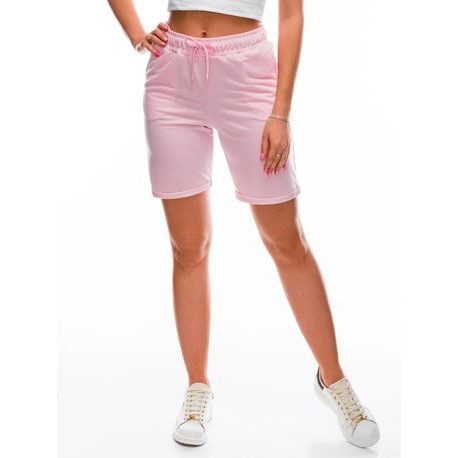 Kényelmes rózsaszín női rövidnadrág WLR011