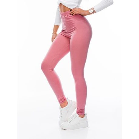 Kényelmes rózsaszín női leggings PLR071