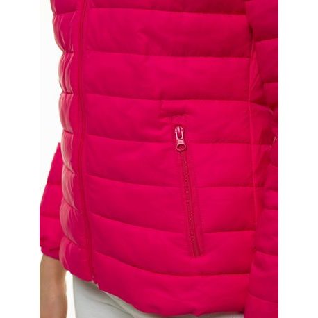 Divatos rózsaszín női steppelt kabát JS/M20311/266