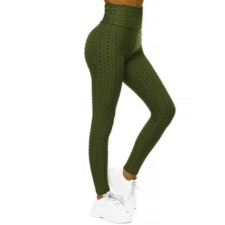 Stílusos khaki színű női leggings JS/YW88024/7