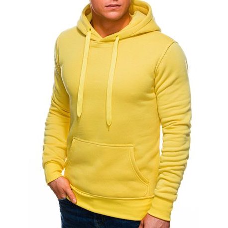 Halvány sárga kapucnis pulóver B873