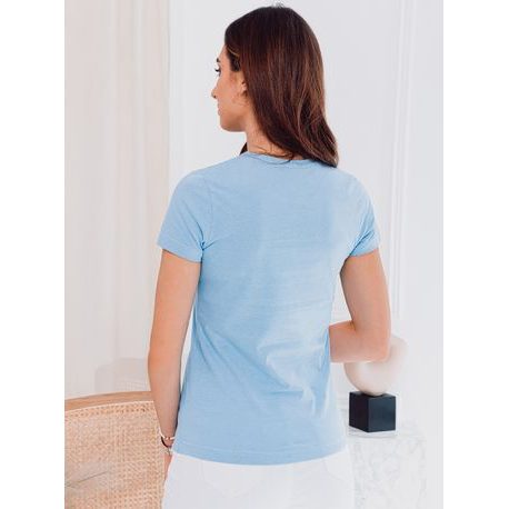 Egyszerű világoskék női póló SLR001