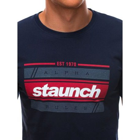Sötét kék póló felirattal  Staunch S1567