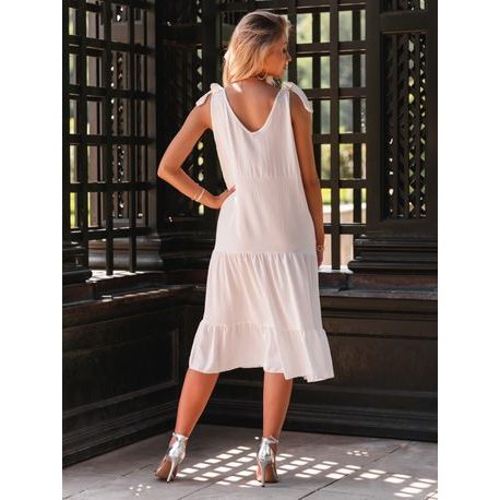 Bő szabású fehér női ruha DLR027