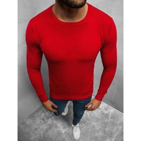 Kényelmes piros pulóver TMK/YY01/6