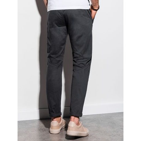 Kényelmes fekete chinó nadrág P894