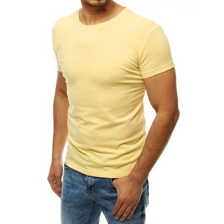 Sima halvány sárga póló