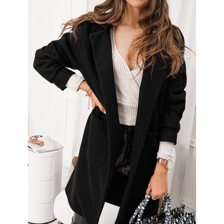 Egyedi fekete női kabát CLR017