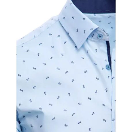 Halvány kék ing látványos mintával