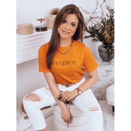 Gyönyörű narancs színű női póló Inspire