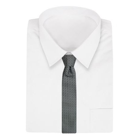 Grafit szürke nyakkendő enyhe mintával  Alties