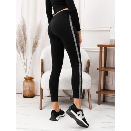 Modern fekete női leggings PLR097