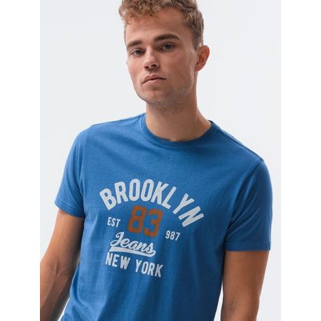 Kényelme kék póló Brooklyn S1434 V-19C