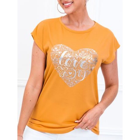 Eredeti mustár színű női póló SLR018